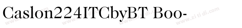 Caslon224ITCbyBT Boo字体转换